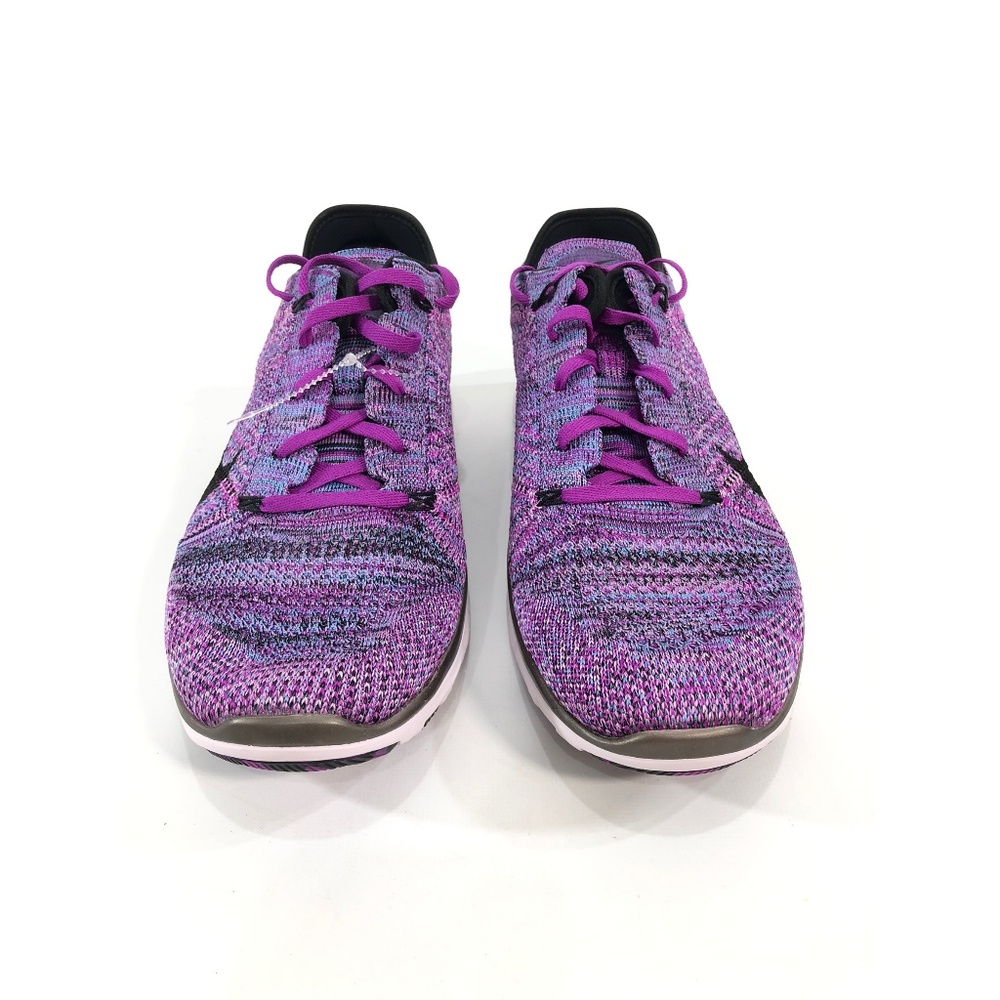 Nike Free TR Flyknit Vivid Purple Training Shoes - Picture 4 of 8